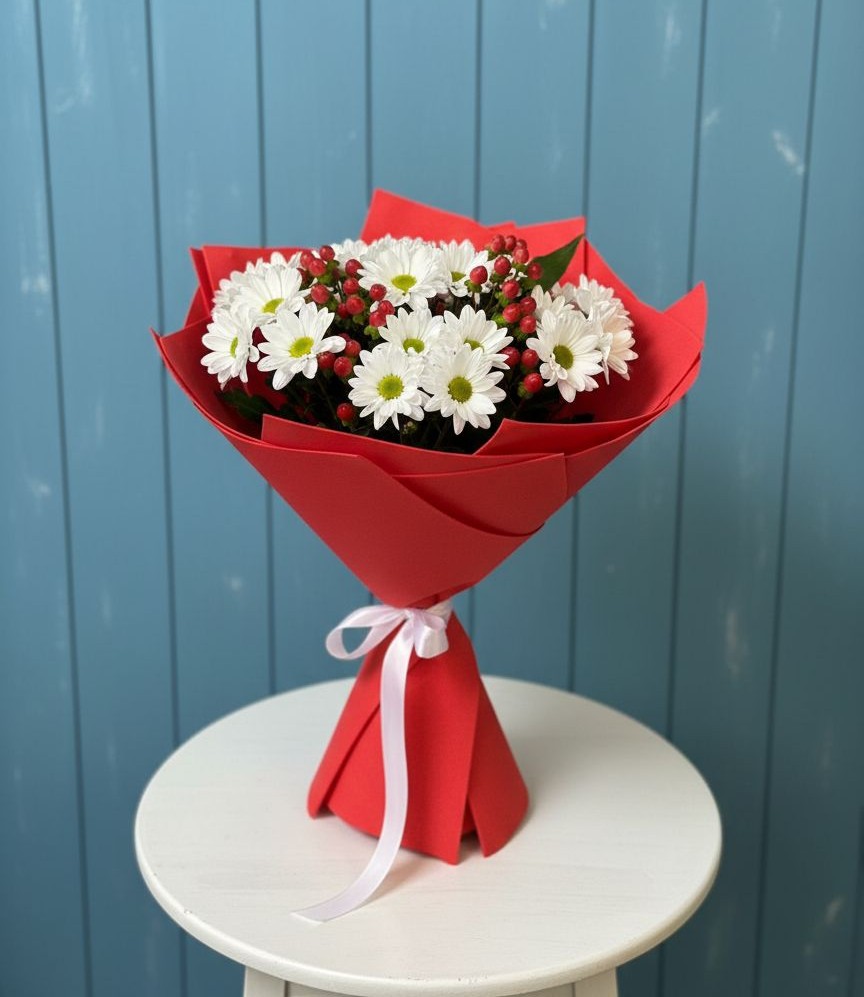 Букет цветов из: Хризантемы в Копанище