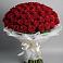 Букет 101 Красная роза Блэк Мэджик в Копанище
