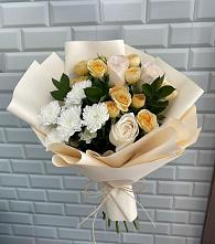 Букет цветов из:  Розы и Хризантемы в Копанище