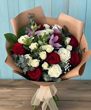 Букет цветов из:  Розы и Альстромерии в Копанище