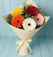 Букет цветов из:  Герберы в Копанище