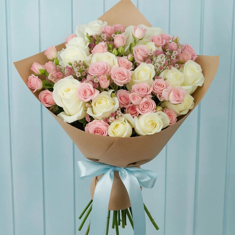 Букет цветов из: Розы в Копанище