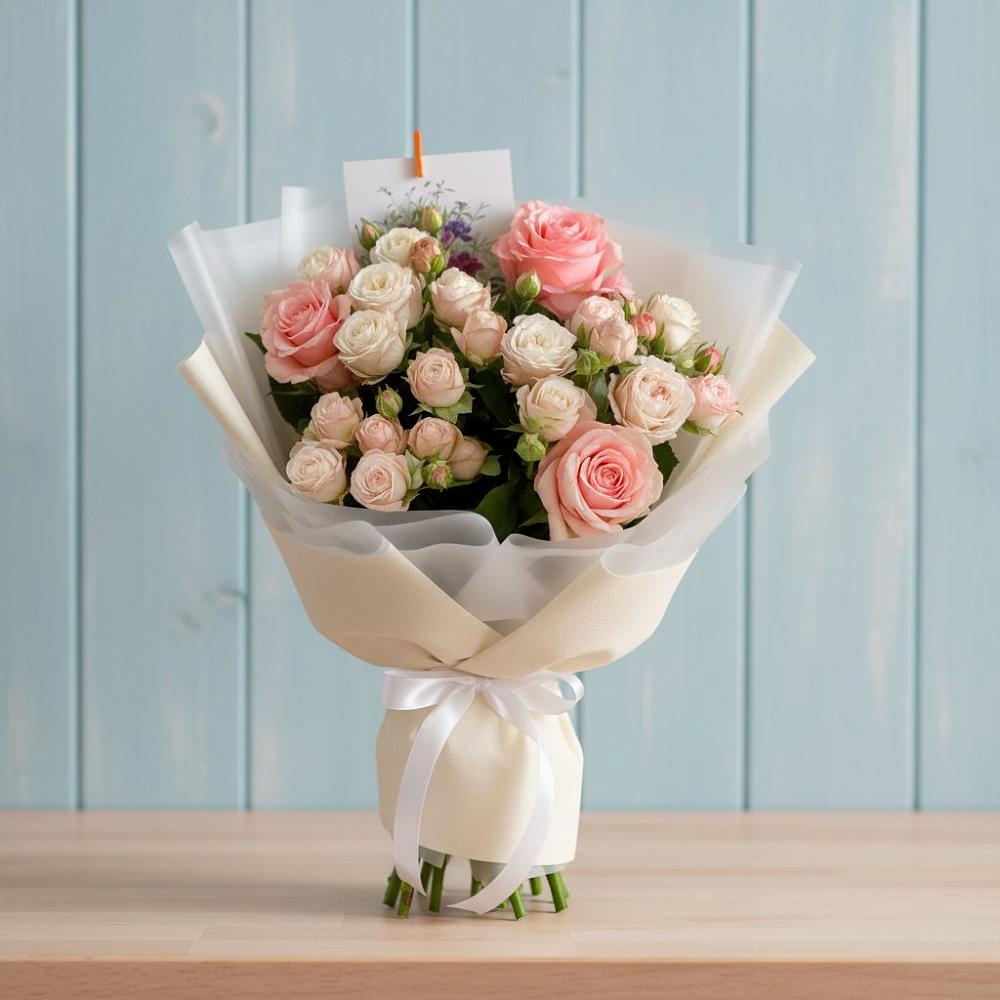 Букет цветов из: Розы в Копанище