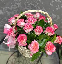 Цветочная композиция из Розы в корзине #REPLACE_PRED# Копанище