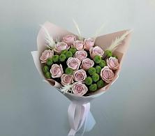 Букет цветов из:  Розы и Хризантемы #REPLACE_PRED# Копанище