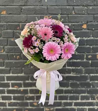 Букет цветов из:  Герберы и Хризантемы в Копанище