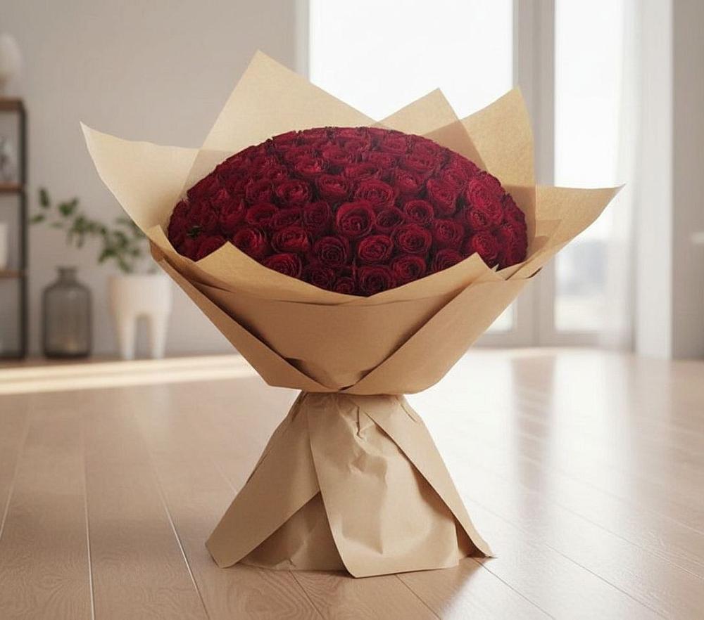 Букет 101 Красная роза в Копанище