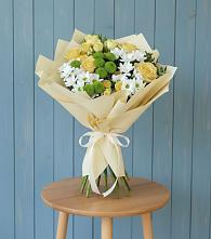 Букет цветов из:  Хризантемы и Розы #REPLACE_PRED# Копанище