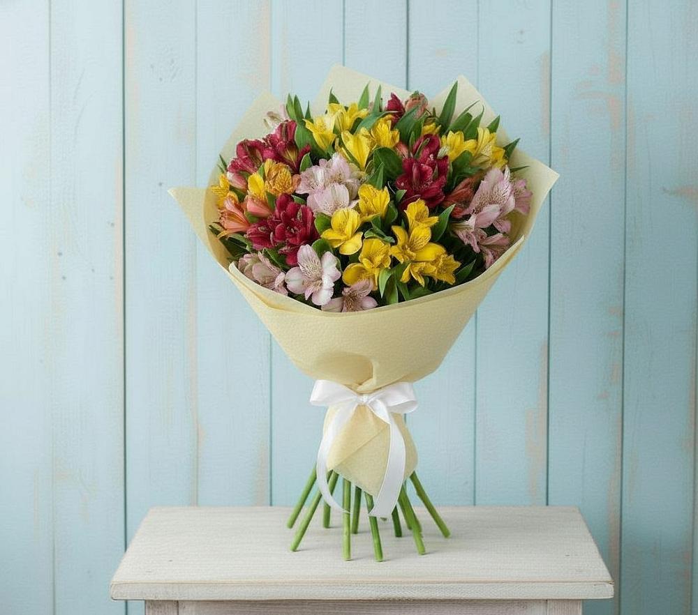 Букет цветов из: Альстромерии в Копанище