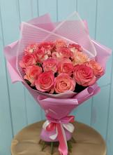 Букет 15 Розовых роз Равель #REPLACE_PRED# Копанище