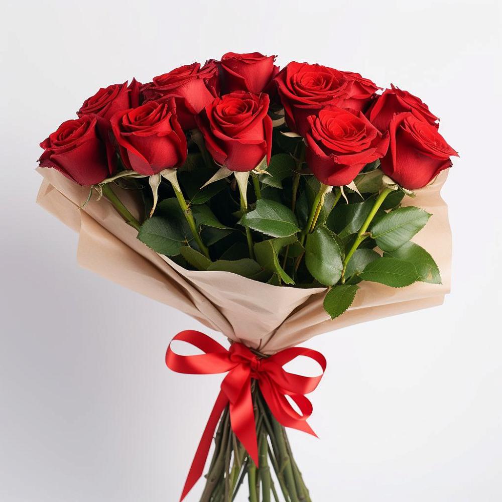 Букет 11 Красных роз Эдлесс Лав в Копанище